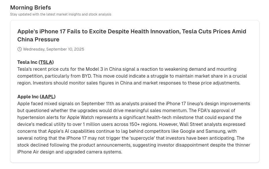 Your Daily Market Edge